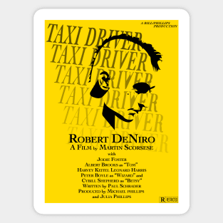 Taxi Driver Poster Sticker